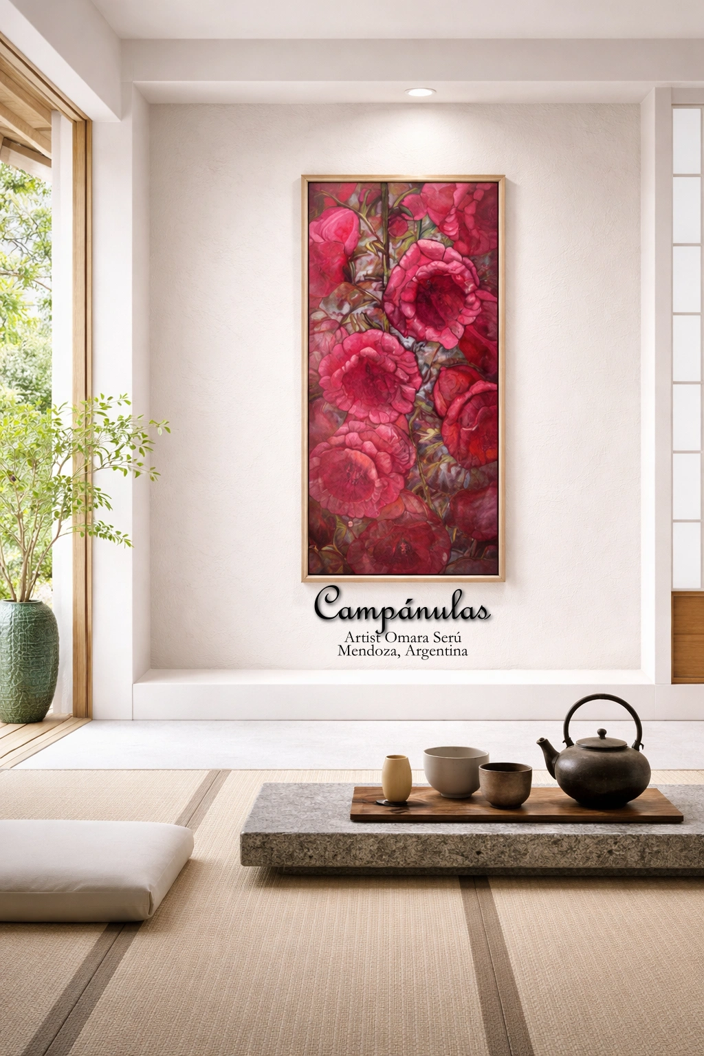 Campanulas — artwork by Omara Seru